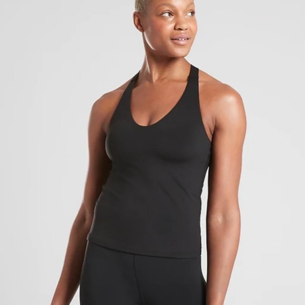 ATHLETA Ascent Support Tank Top Black - Picture 2 of 5